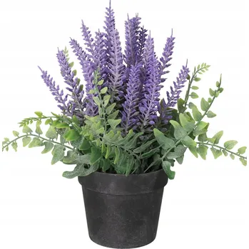 umělá květina VŘES V KVĚTINÁČI UMĚLÉ KVĚTY ROSTLINY 23 CM