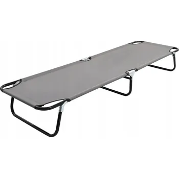 Zahradní lehátko Polní lůžko VidaXL 190 cm x 58 cm šedé