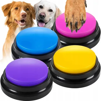 Hračka pro psa Pískací Hračka pro psa Renew Force SADA TRÉNINKOVÝCH TLAČÍTEK PRO PSA TLAČÍTKO HRAČKA ZÁBAVA TRÉNOVÁNÍ VÝUKA HRAČKA EDUKATIVNÍ