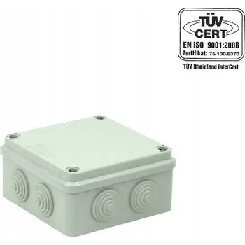 Elektroinstalační krabice Elektroinstalační krabice na omítku Elektro-Plast Opatówek 108 x 108 x 56 mm