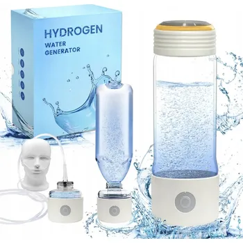 Láhev WELLBLUE Hydrogen - Generátor vodíkové vody, sada 3v1 400ml Barva: Černá
