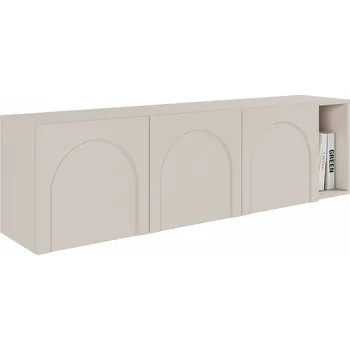 Televizní stolek TV stolek Arkadia třídveřový s frézováním a výklenkem 175 cm kašmír