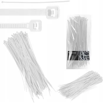 Stahovací páska 100x STAHOVACÍ PÁSKY Kabelové svazky 4,8 x 350 mm Silné UV odolné Tryty GR