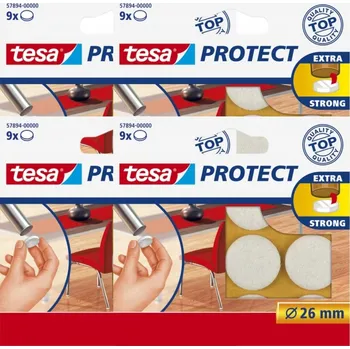 Podložka pod nábytek Kulaté filcové podložky pod nohy židlí, stolu, pračky, nábytku tesa 26 mm, 9 ks x 4 balení