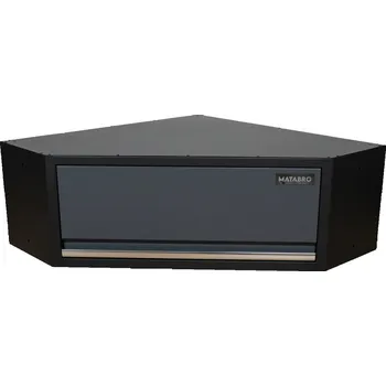 Skříňka na nářadí Matabro MB-WGB1334, Rohová nástěnná skříňka | výklopné dvířka | 864x864x350 mm