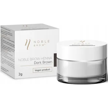 Barva na řasy a obočí Pudrová henna na obočí NOBLE BROW tmavě hnědá 2g