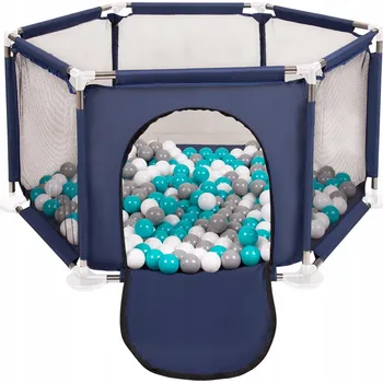 Dětská ohrádka Ohrádka Selonis KOSTKA PRO DĚTI S MÍČKY 64 x 63 cm