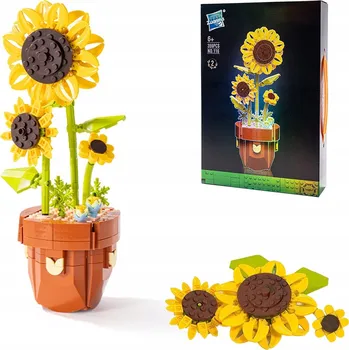 ostatní stavebnice Stavebnice sada kostek květiny slunečnice 359 dílků