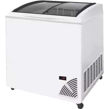 Mraznička 48542 Pultová mraznička prosklené oblé víko Byfal ARO 206/2 White Edge