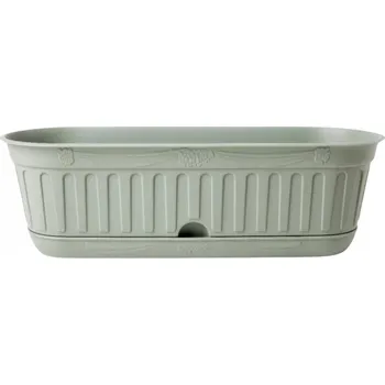 Květináč Květináč plast zelený Bama 39 cm x 14,5 x 12,5 cm