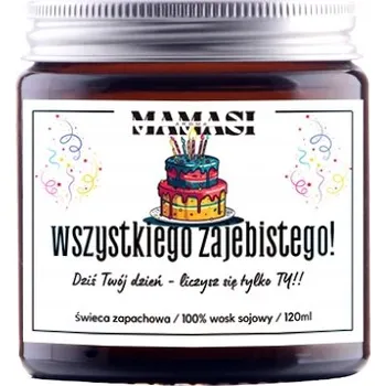 Svíčka Sójová svíčka k narozeninám, Dárek, pozornost, vonná 120 ml