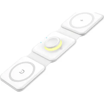 Magnetic wireless charger, Essager, EWXCX3-NMC02, 3w1, 15W (white)