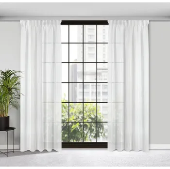 Záclona HOTOVÁ ZÁCLONA MARGO NA PÁSCE 140X270 CM BÍLA