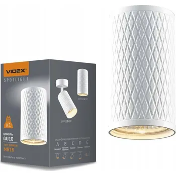 Stropní přisazené svítidlo Videx 30 W GU10 10 cm bílé