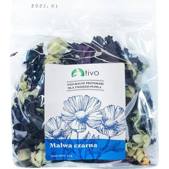 Krmivo pro hlodavce Pamlsek Tivo Malva černá 40 g bez cukru a bez obilovin