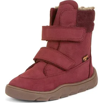 Dívčí zimní obuv Dívčí zimní barefoot boty ZERU TEX WINTER Bordaux, Froddo, G3160240-5, červená - 37
