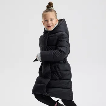 Dívčí bunda Reserved - GIRLS` COAT & SACHET - černý - 247EX-99X - 247EX-99X-146