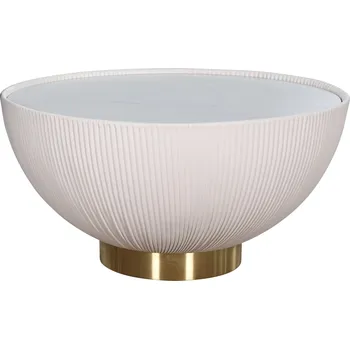 Konferenční stolek Konferenční stolek Modig 70 cm eko kůže zlatý/ecru