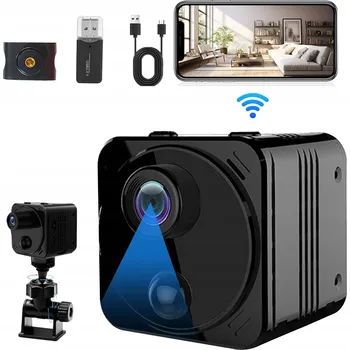 Zabezpečení domácnosti Mini bezdrátová špionážní kamera 1080P širokoúhlá detekce skrytá