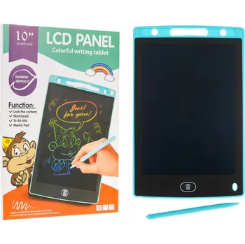 Tablet 10" na kreslení modrý Stylus LCD displej Barevné kresby