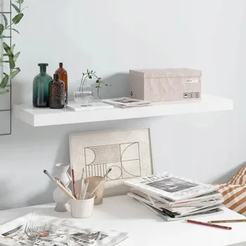 police Police MDF deska VidaXL 80 x 23 cm bílá