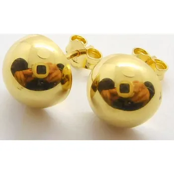 Náušnice Klenoty Budín Dámské peckové zlaté náušnice na puzetku 585/1,14gr HK2354 (Klenoty Budín Dámské peckové zlaté náušnice na puzetku 585/1,14gr HK2354)