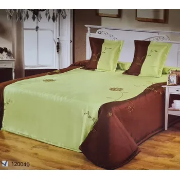 Povlečení JEMNÉ BÍLÉ POVLEČENÍ LOUKA MODRÉ KVĚTY PROVENCE KVĚTINOVÉ 200x220