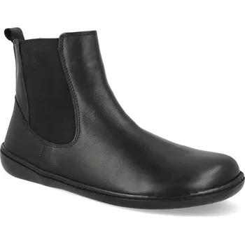 Dámská zimní obuv Barefoot dámské kotníkové boty KTR - Timoti Chelsea black černé Velikost: 41