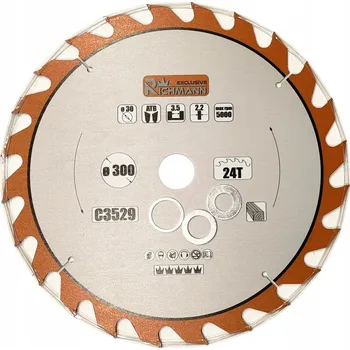 Pilový kotouč PILOVÝ KOTOUČ S WIDIOVÝMI ZUBY NA DŘEVO 300x30/25,4/20/16 24Z WIDIA C3529