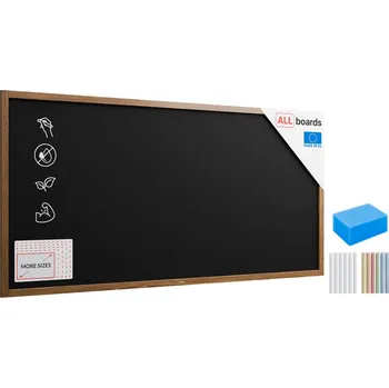 Allboards, Tabule černá křídová v dřevěném rámu 200x100 cm, TB2010