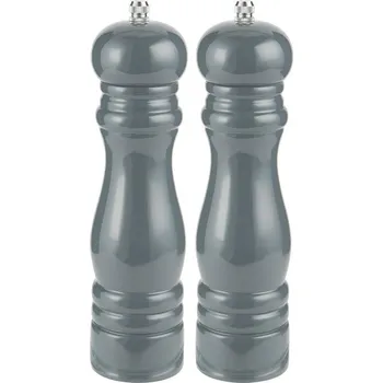 Stolování Dřevěný mlýnek na sůl a pepř 2 ks šedý