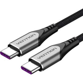 Datový kabel USB-C 2.0 to USB-C Cable Vention TAEHG 1.5m PD 100W Gray