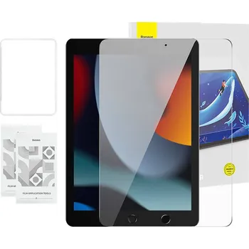 Tvrzené sklo Baseus Crystal 0,3 mm pro iPad Pro/Air3/ 10,2" iPad 7/8/9 (2 ks) + čisticí sada