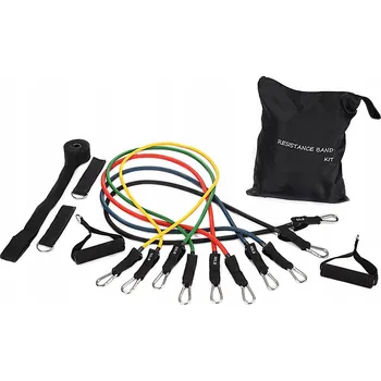 SADA 5 POSILOVACÍCH GUM / EXPANDÉRŮ NA CVIČENÍ WORKOUT BANDS FITNESS 4,5KG-22KG