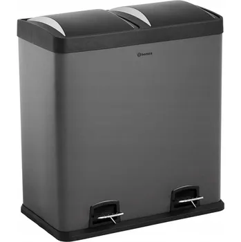 Odpadkový koš Homra Maxer 2 Nádoba se 2 nádobami Odpadkový koš z pedałem 2x30 litrów