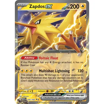 Sběratelská karetní hra Zapdos ex MEW 145/165