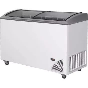 Mraznička 48547 Pultová mraznička prosklené oblé víko Byfal ARO 406/2 Grey Edge