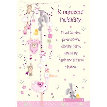 Set školních potřeb Přání N - Kolotoč nad postýlku - holka