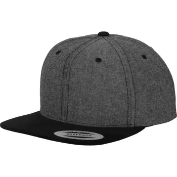 Kšiltovka Flexfit Snapback kšiltovka s rovným semišovým kšiltem Barva: černá - černá, Velikost: one size