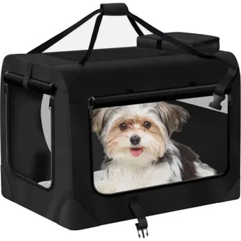 přepravka pro zvíře Skládací přepravka pro psa, Prodyšná a lehká taška pro psa 60x42x42 cm, M