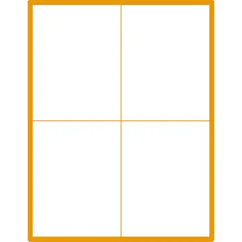 Samolepící etiketa 35 00041 - Print Etiketa A4, 105 mm x 148 mm, 4 etikety na archu - Balení 1000 ks