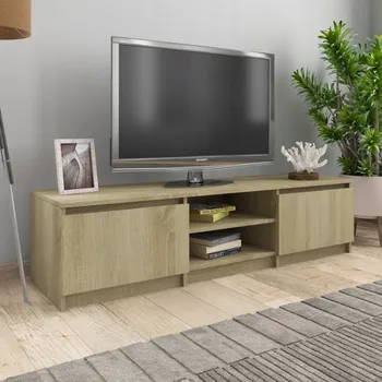 Televizní stolek TV stolek, dub sonoma, 140x40x35,5 cm