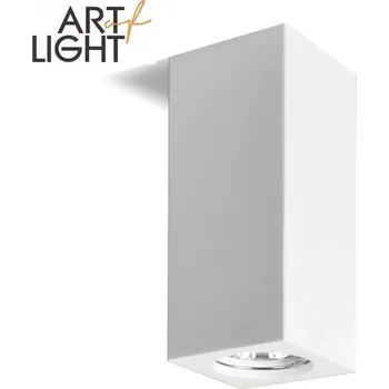 Bodové svítidlo Kulaté sádrové bodové svítidlo bílé CELLO k malování DIY GU10 17 cm