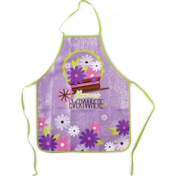 Kuchyňská zástěra KUCHYŇSKÁ ZÁSTĚRA FLOWER POWER FIALOVÁ