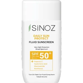 Přípravek na opalování Sinoz - Denní ochranný fluid proti slunci SPF50+ / PA++++, 50 ml