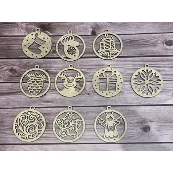 Vánoční dekorace Home Deco Vánoční ozdoby - Sada 10ks Sada 2