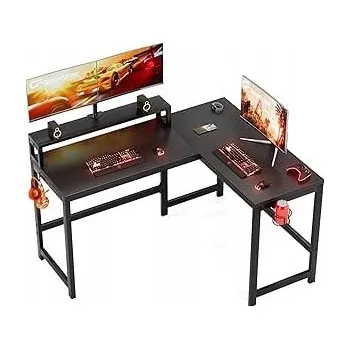 Psací stůl Rohový psací stůl Green 128 x 108 x 75 cm ořech