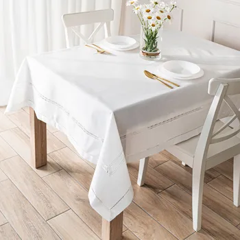 ubrus SELVIA Ubrus s krajkou, 140x240 cm, barva 001 bílá