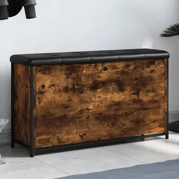 Botník VidaXL Botník 32 x 102 x 56 cm Halifax dub černý