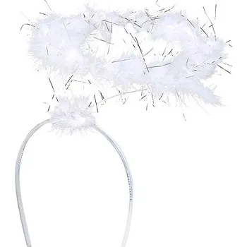 Karnevalový doplněk Boland Bílá andělská svatozář